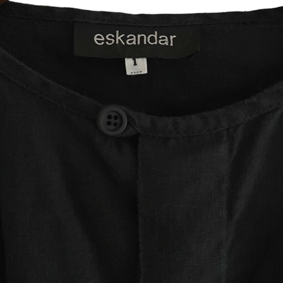 *SOLD* Eskandar 100% Linen 3/4 Sleeve Top (Runs L) - Picture 2 of 7